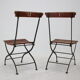 1920s set of four folding garden chairs, czechoslovakia