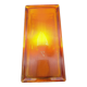 Lampe brique de verre leonardo vintage style feux stop 70 '