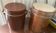 Set of 2 antique stoneware pots