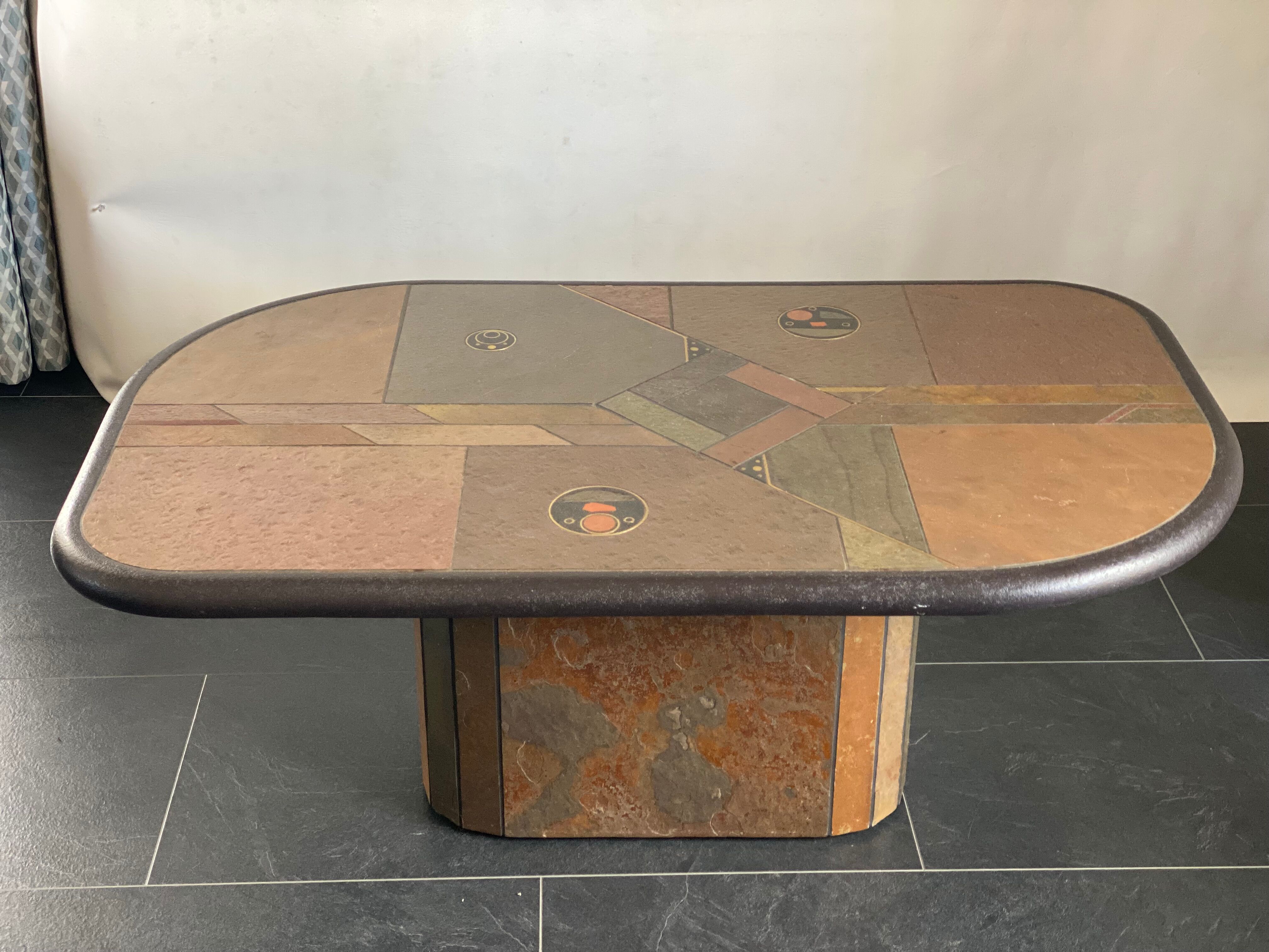 Brutalist Style Salon Table by Paul Kingma