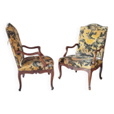 2 antique armchairs