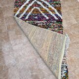 Handmade Azilal Moroccan rug, Berber rug woven from wool.