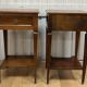 Louis XVI style bedside tables in mahogany