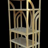 Bamboo & rattan shelf Italy 1970