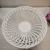 Woven Ceramic Fruit Bowl Compotier