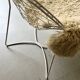 White metal bikini mesh design chair