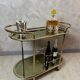Brass serving trolley