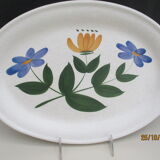 Oval marsh pottery dish