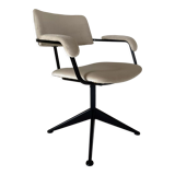 1960s vintage swivel velvet desk chair