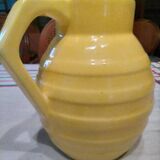 Orchies pitcher 1950 yellow ceramic