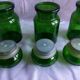 Apothecary bottles green glass jar