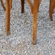 Set of 6 Baumann bistro chairs from the 50s stamp with iron