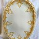 Oval earthenware plate Creil and Montereau Bruges 43x31cm