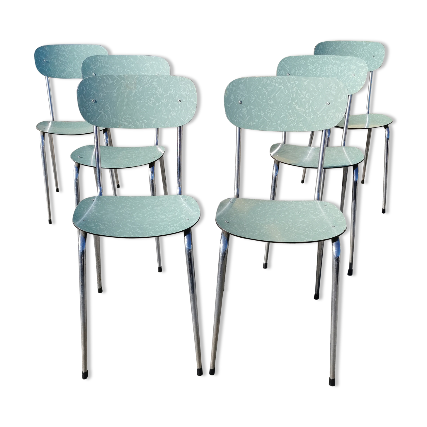 6 Chairs formica mint year 60