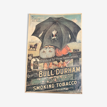 Plaque émaillée tabac vintage