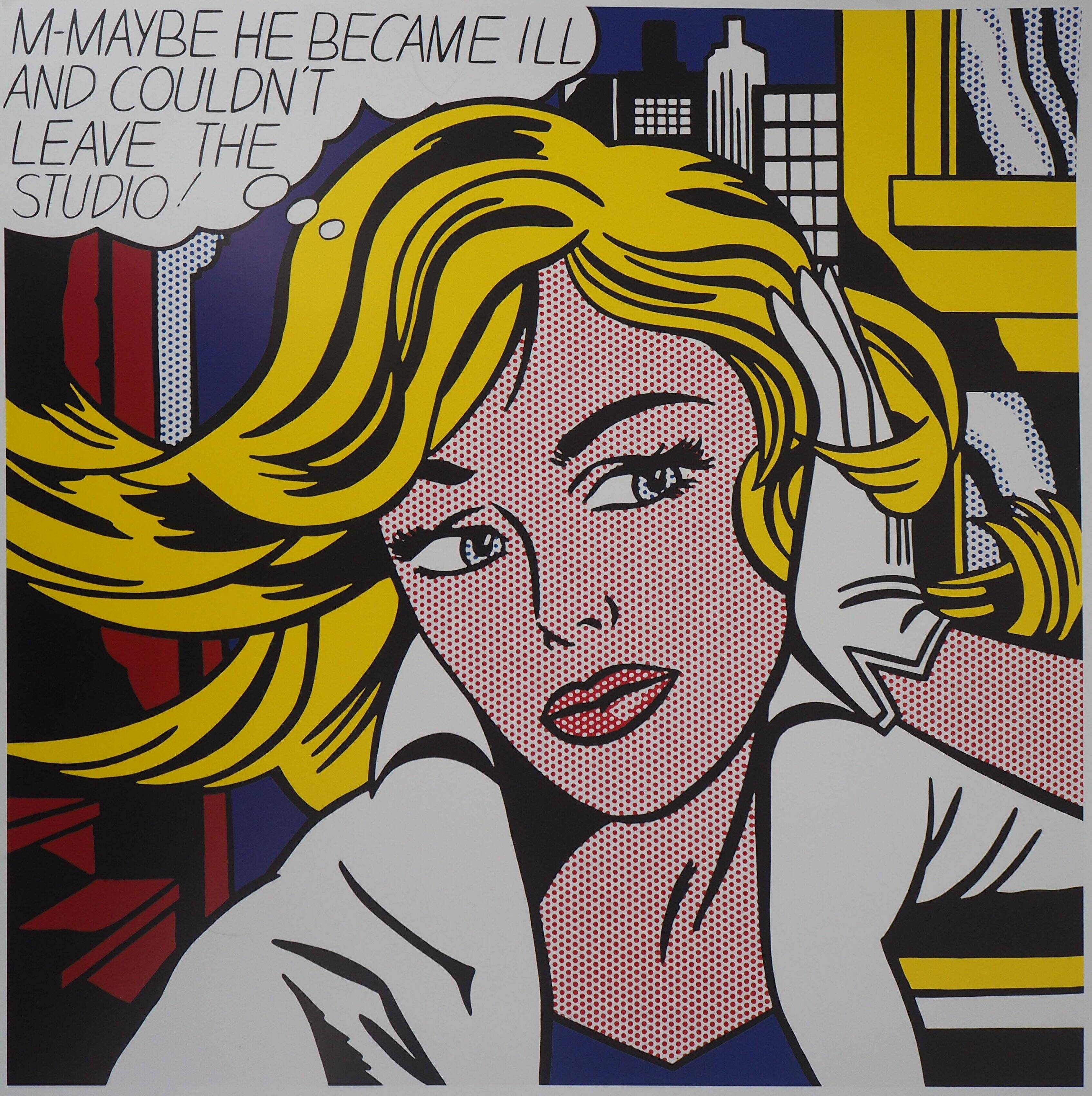 Roy LICHTENSTEIN: Maybe Girl, original poster