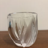 Lalique France vase with tulips in crystal