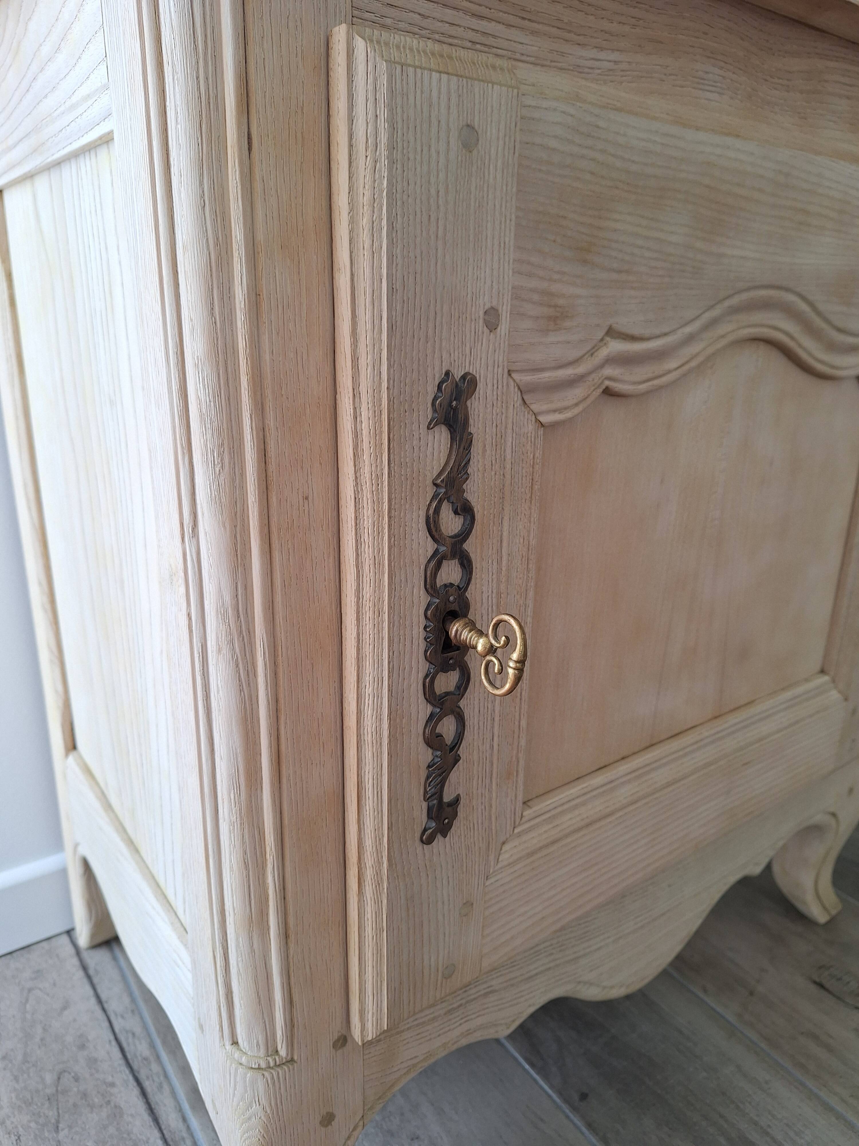 Restored antique oak entrance wardrobe
