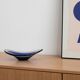 Glass platter, Danish design, 1970s, made in Denmark