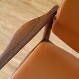Danish armchair in Rio rosewood by Erik Buch