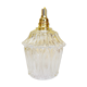 Vintage tulip walking lamp in transparent and frosted glass