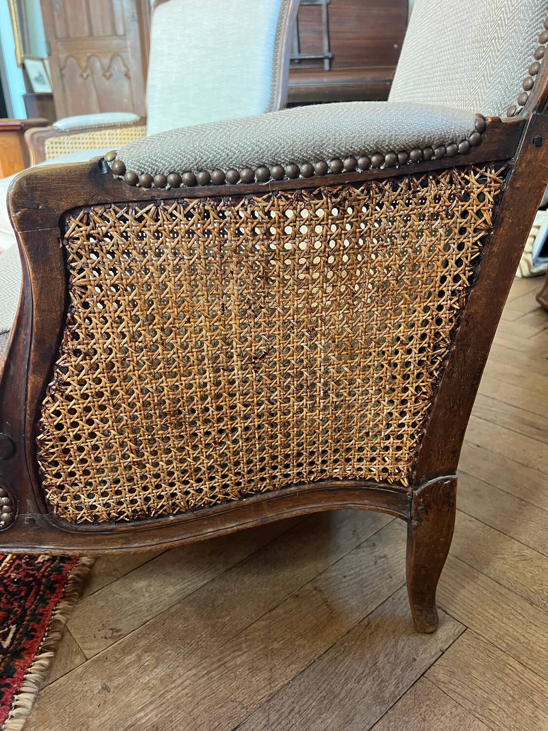 Pair of armchairs in XV style