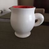 Pitcher signed Pol Chambost - Model 814 White and red - 1950s