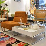 Banquette chauffeuse simple terracotta