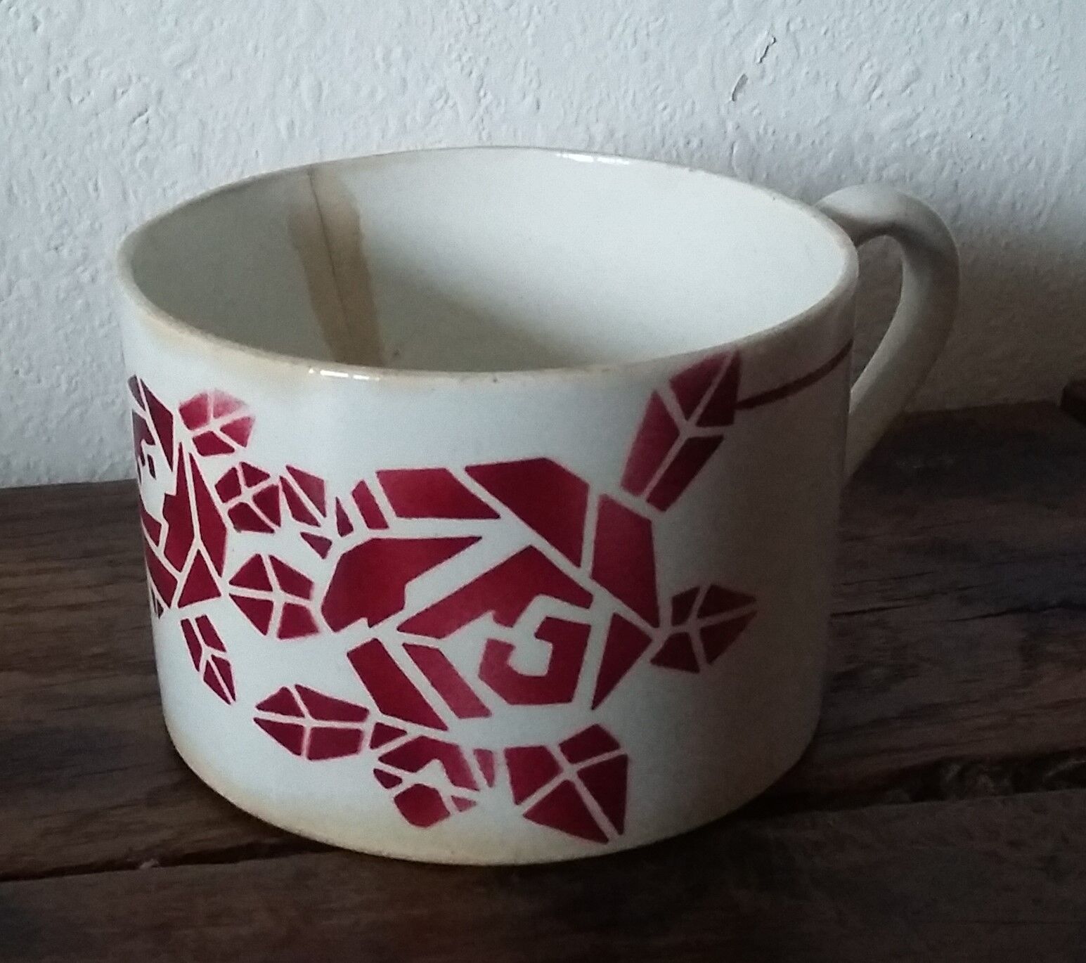 Art deco roses mug