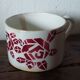 Tasse aux roses art déco
