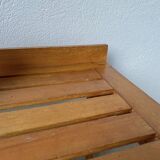 1950s oak luggage rack