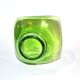 DESIGN Scandinavian vase in lined blown glass Green 1960-70 dlG Whitefriars
