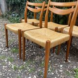 Set of 6 Vintage Scandinavian Chairs