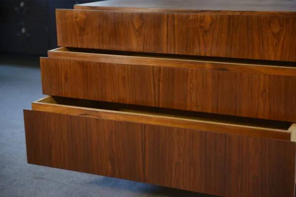 Scandinavian 3-drawer chest in rosewood, 1960s