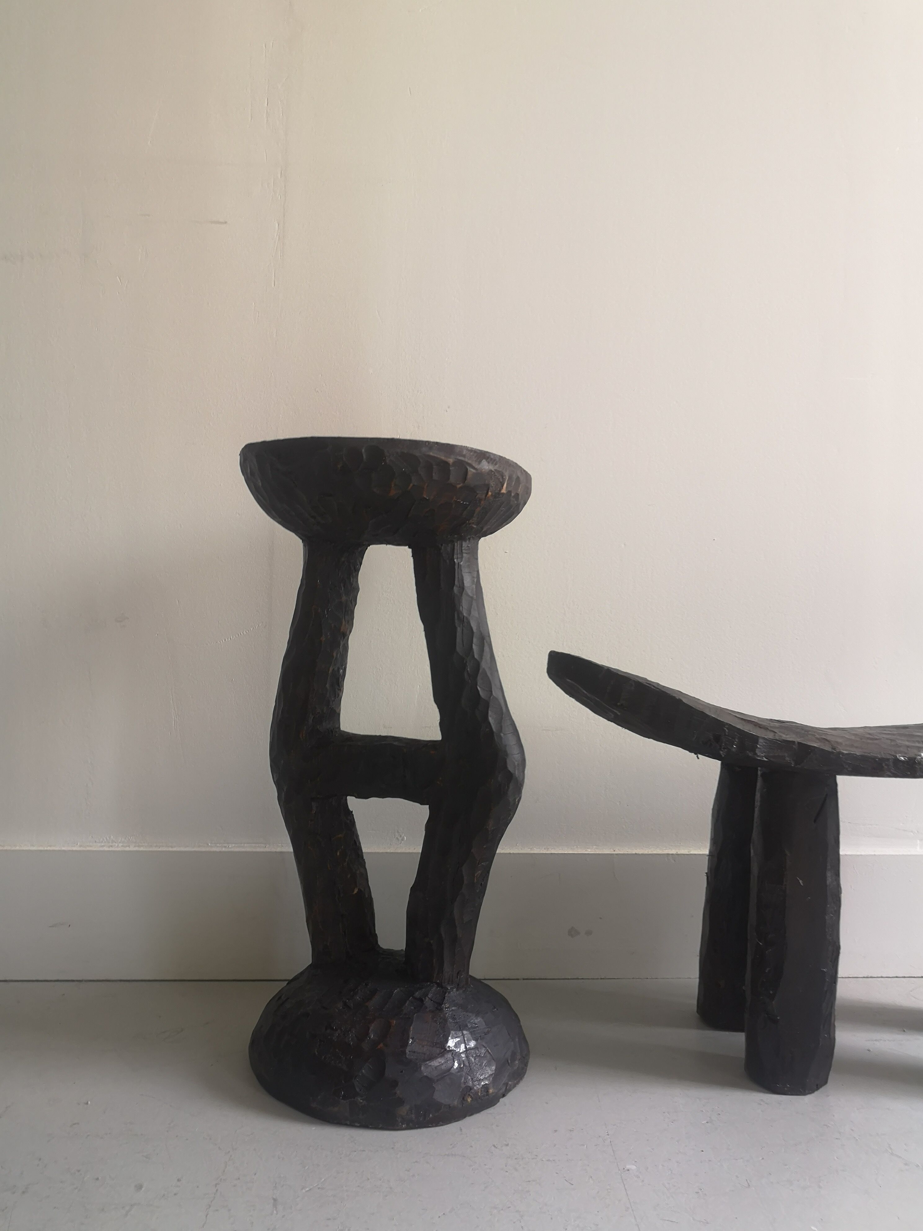 Handcrafted wooden side table