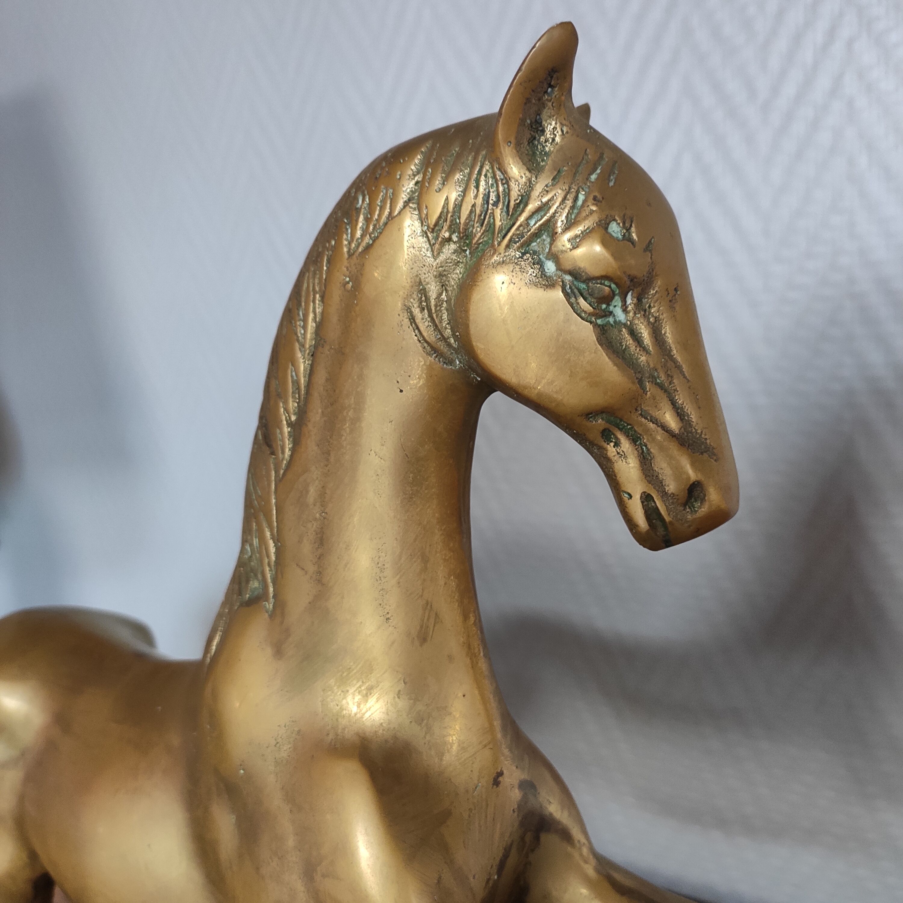 Brass horse