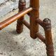 1900s bamboo style wooden towel rack