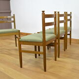 4 Vintage Chairs Scandinavian Design 1960