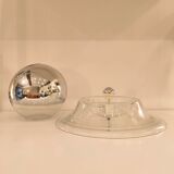 Important table lamp in glass, design by Ornella Noorda, Venini, 1970.