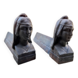 Antique French fireplace andirons