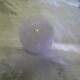 Ancienne applique boule en opaline blanche