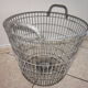 Old zinc basket