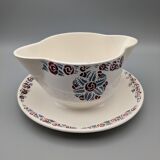 Ancienne saucière faïence modèle etoile badonviller