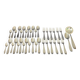 Silver-plated cutlery set, 38 pieces, Goldsmith Apollo, Art Deco, 1920s/1930s