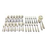 Silver-plated cutlery set, 38 pieces, Goldsmith Apollo, Art Deco, 1920s/1930s