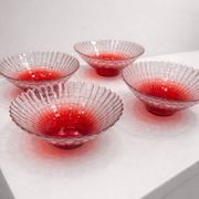 Set of 4 vintage glass bowls