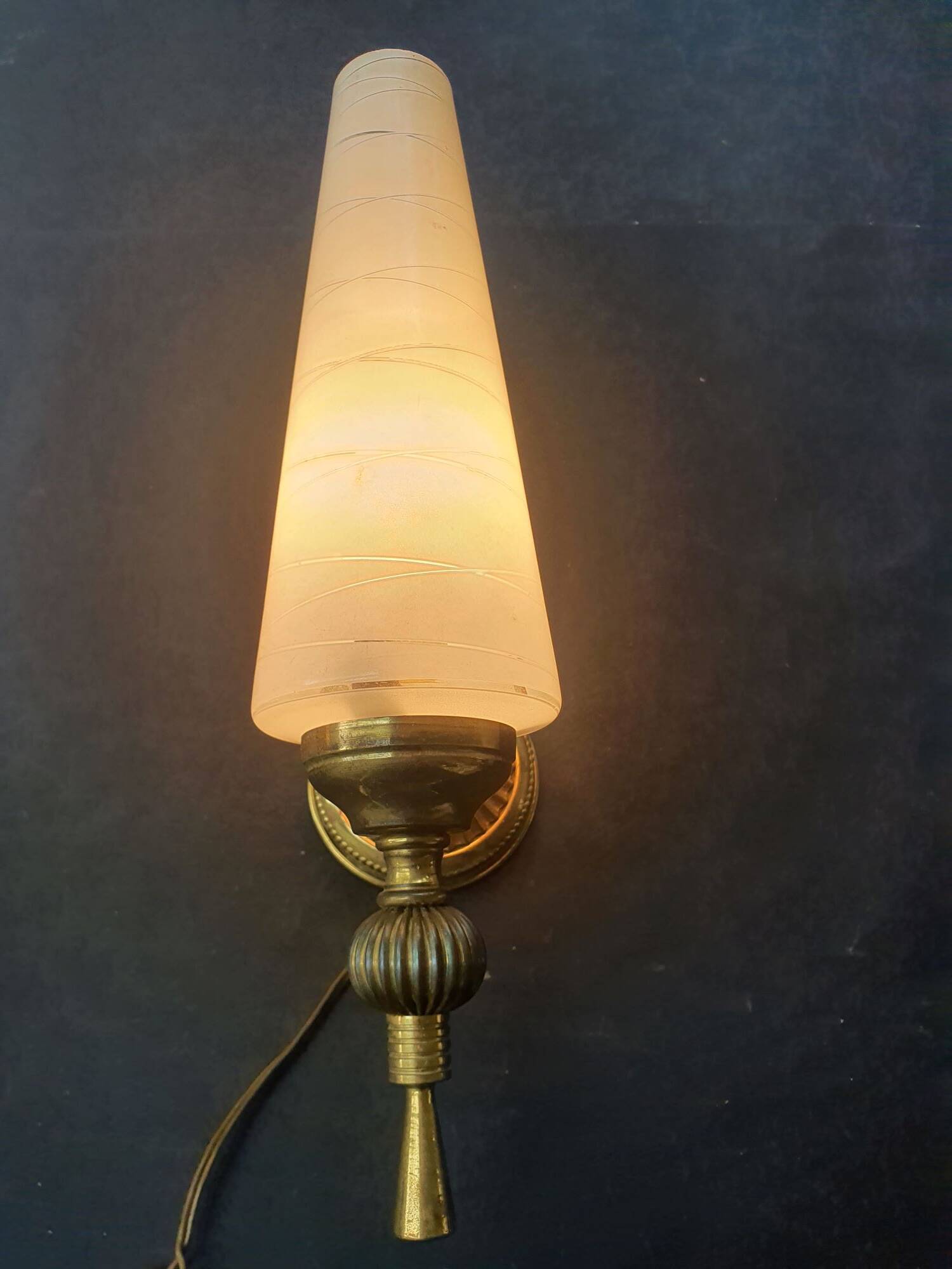 Pair of vintage 1960s wall sconces