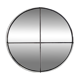 Grand miroir rond, acier chromé, par Vittorio Introini pour Saporiti, 1970