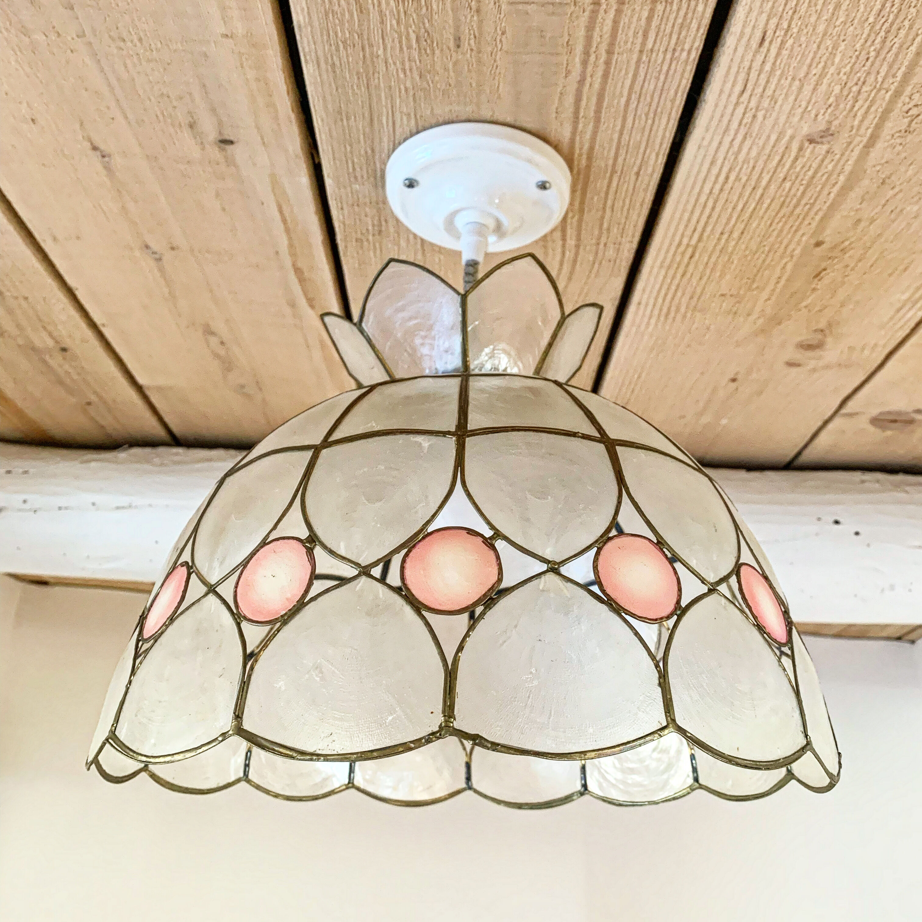 Suspension vintage en nacre