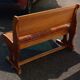 banquette coffre vintage en hêtre